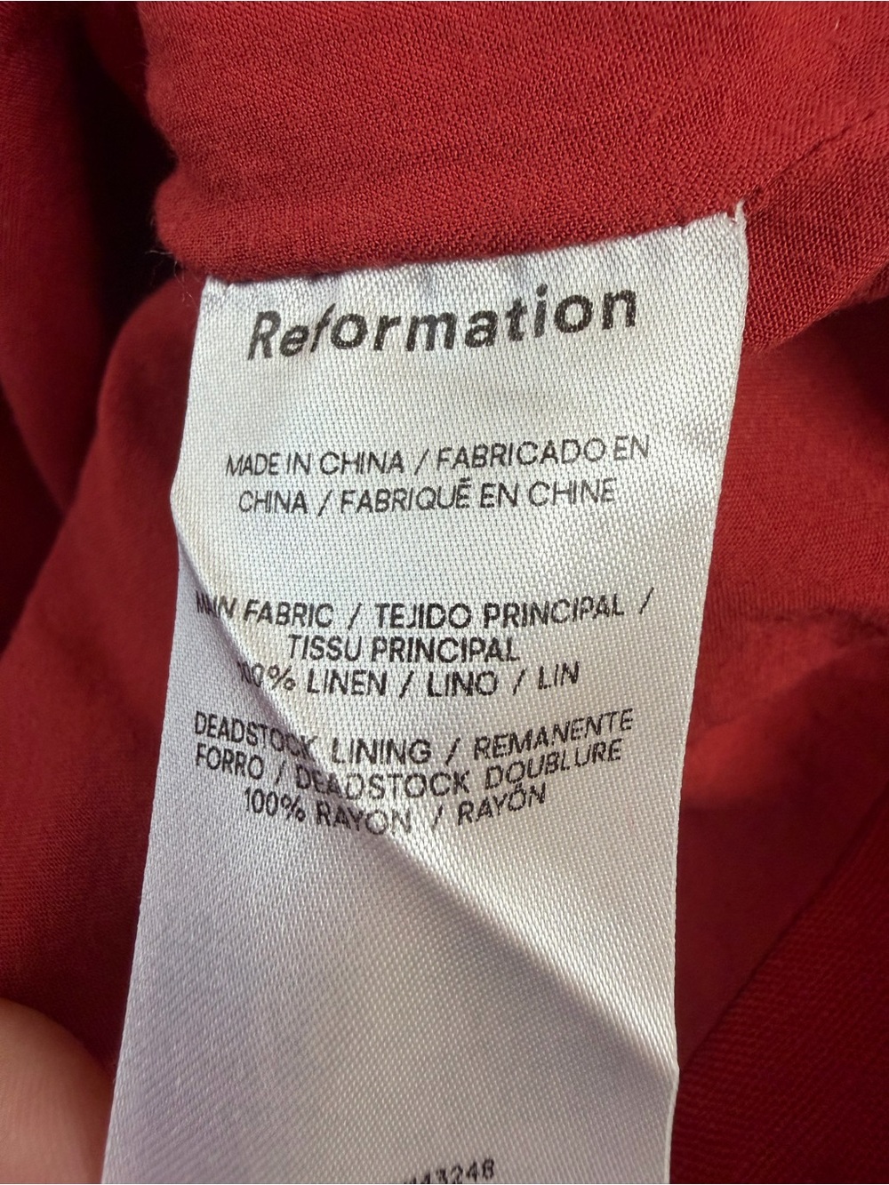 Reformation Red Two-Piece Crop Top and Mini Skirt Set - Picture 14 of 14